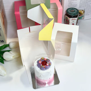 ฐานรองเค้กชิ้น 1000 แกรม สีขาว (40ใบ/แพ็ค) ทรงสี่เหลี่ยม