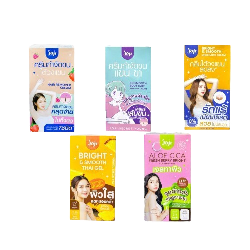 (1กล่องx6ซอง) Joji Secret Young บำรุงผิว กำจัดขนรักแร้ ดูแลผิวกายและใต้วงแขน