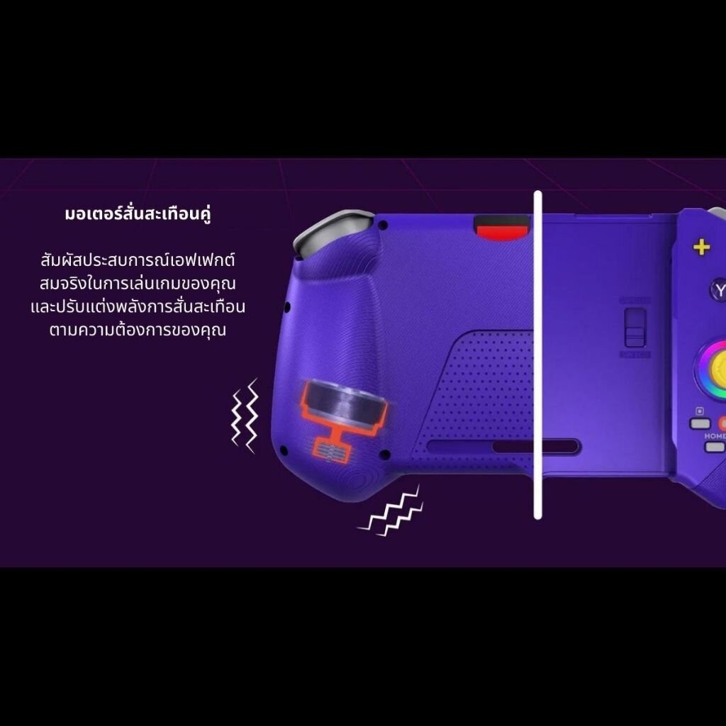 (กดรับส่วนลดโค้ดคุ้ม 10-20%) พร้อมส่ง จอย NSW OMELET GAMING SUPER DECK (ADVANCE PURPLE)