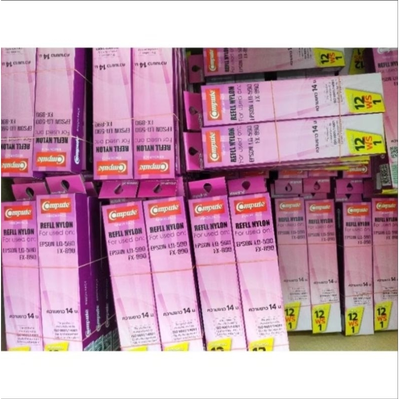 12แถม1 Refill EPSON LQ-590, LQ590, LQ590ii, FX890 (ผ้าหมึกผลิตจากไนล่อนอย่างดี) ดำเข้มคมชัด ราคา ถูกที่สุด ดีลบีเคเค แกลเลอรีภาพที่ 9