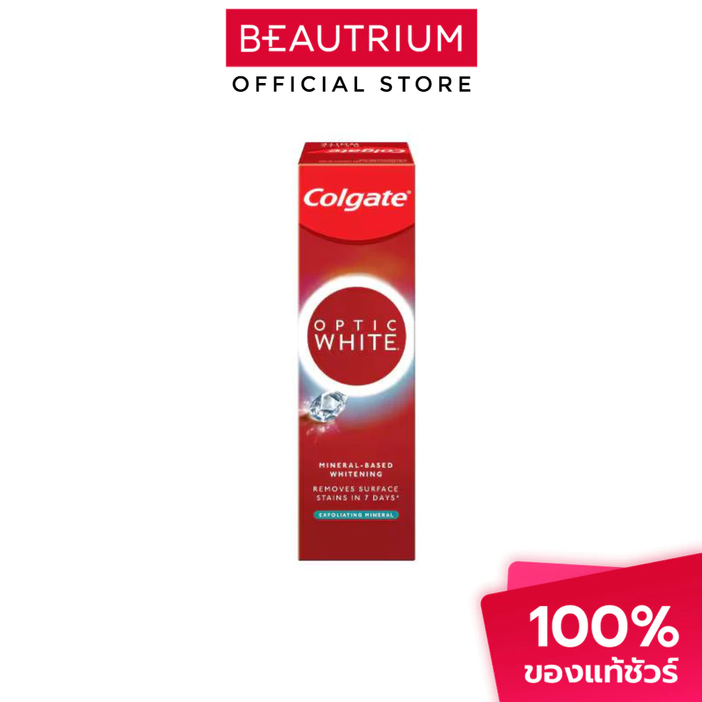 COLGATE Optic White Exfoliating Mineral Toothpaste ยาสีฟัน 100g