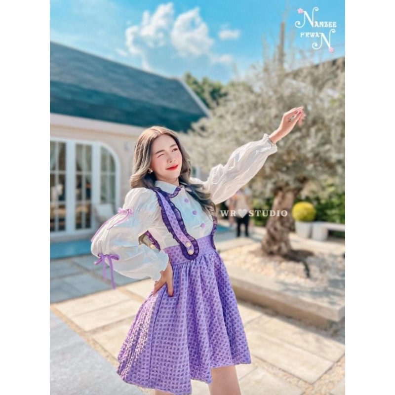 เดรส​ร้านแนนซี่พี่​ขวัญ​ช๊อป​ sz.L​ (wr​ studio)