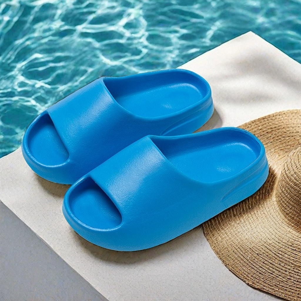 TIKP รองเท้านิ่ม รองเท้าแตะ 8 สี นุ่มและทันสมัยรองเท้าแต รองเท้าแตะสําหรับผู้ชายและผู้หญิง EVA