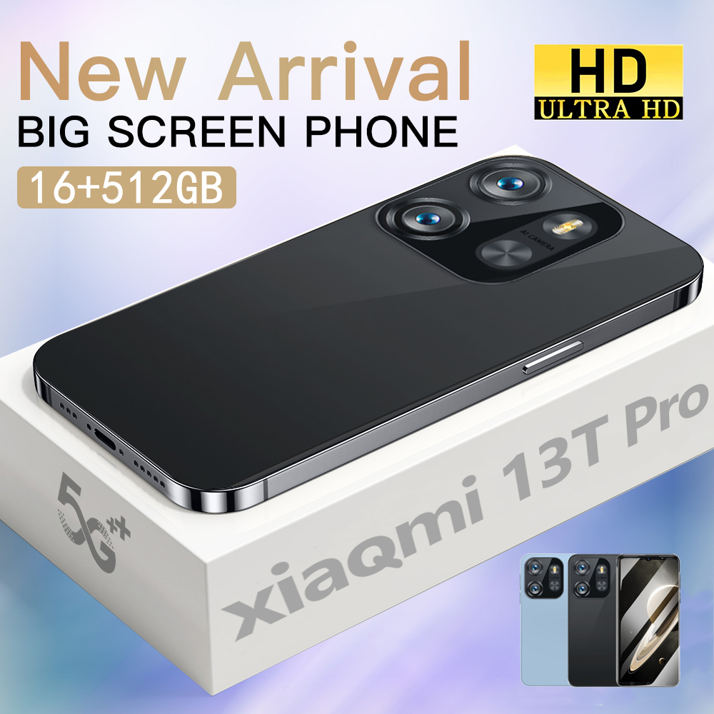โทรศัพท์ Xlaoml 13t pro 5G 6.7 นิ้ว (Ram16G + Rom512G) ซุปเปอร์บาง Android รองรับ2ซิม เล่นเกมส์ ดูหนัง ถ่ายรูป