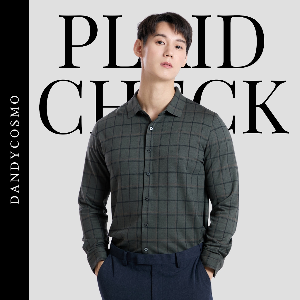 เสื้อเชิร์ต Limited Premium รุ่น Plaid check shirts DANDY COSMO