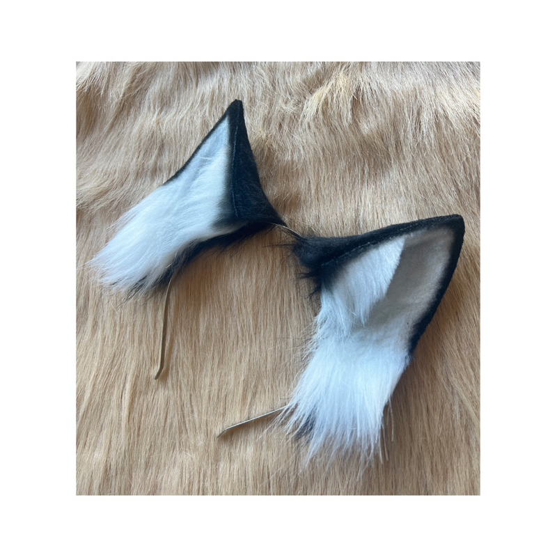 พร้อมส่ง ที่คาดผมหูสัตว์ หูแมว หูหมาป่า สีดำ