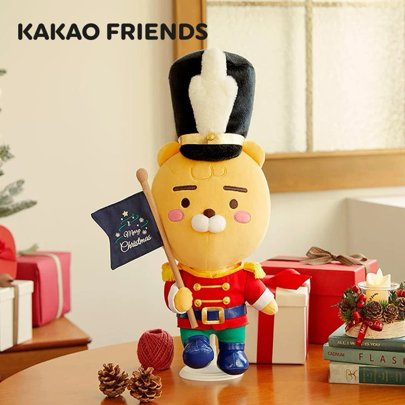 preorder🍟(กดแล้วมีเสียง)Christmas Kakao friend ตุ๊กตาทหาร
