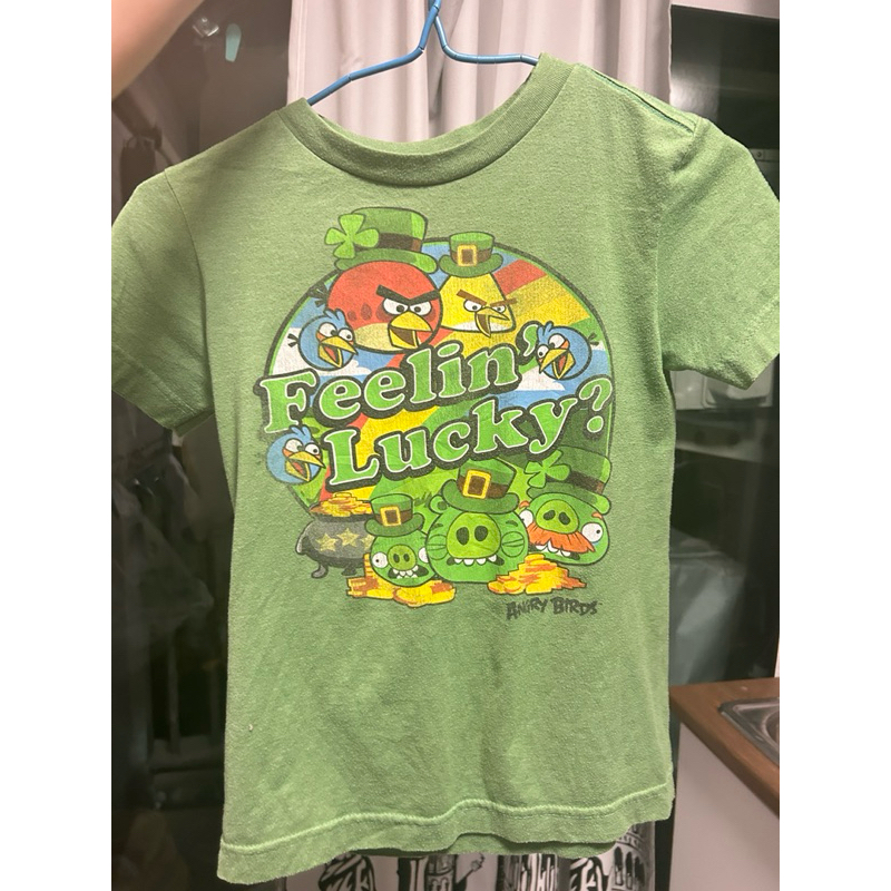 *พร้อมส่ง* เสื้อ baby Tee Angry Bird xs-s Y2K วินเทจ มือสอง