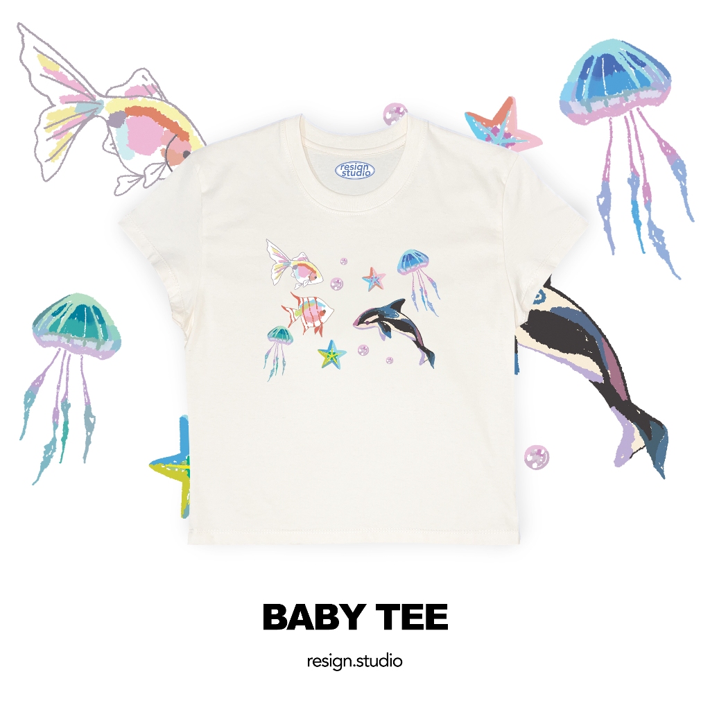 resign studio - babytee ลาย  Under the sea V2 - รูปที่ 2