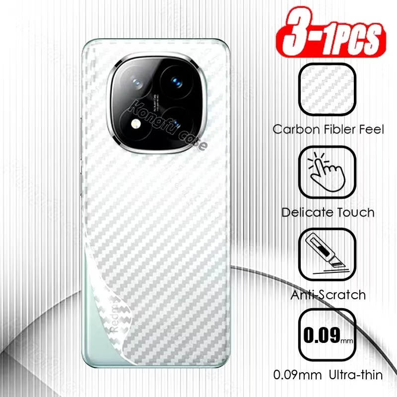 Redmi Note 14 Pro Plus/Redmi Note 14 SE 5Gฟิล์มหลังลายเคฟล่าXiaomi Redmi Note14/Redmi Note 14Pro/Red