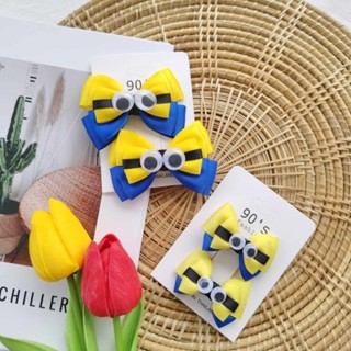 โบว์ติดผมยางมัดผมเด็กมินเนี่ยน🍌 (ราคา/1คู่)