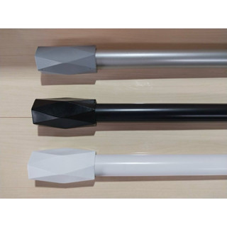 ราวผ้าม่านอุปกรณ์ครบชุด แถมตะขอ ขนาดราว 28mm.