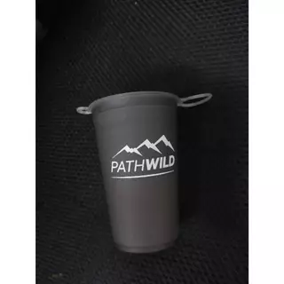PATHWILD SPEED CUP - BLACK แก้วนิ่ม พกพาสะดวก พับเก็บได้ น้ำหนักเบา มีหูเกี่ยว แถมคาราไบเนอร์จิ๋วน่ารัก
