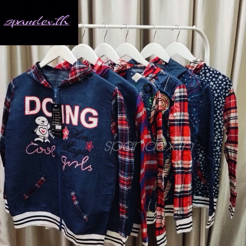 🎀🎀เสื้อฮู๊ดแขนยาว🎀🎀เสื้อแขนยาวลายสก็อต เสื้อแขนยาวผู้หญิง สินค้าเป็นแบบคละสี คละลาย🔥เป็นสินค้าล้างสต็อก🔥(มือ1)