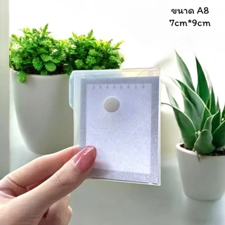 พร้อมส่ง แฟ้มซองเอกสารพลาสติกใสแบบกระดุม ราคา/ชิ้น ขนาด A5/A6/A7/A8 ใส่เก็บรูปถ่าย/การ์ด/เอกสารได้
