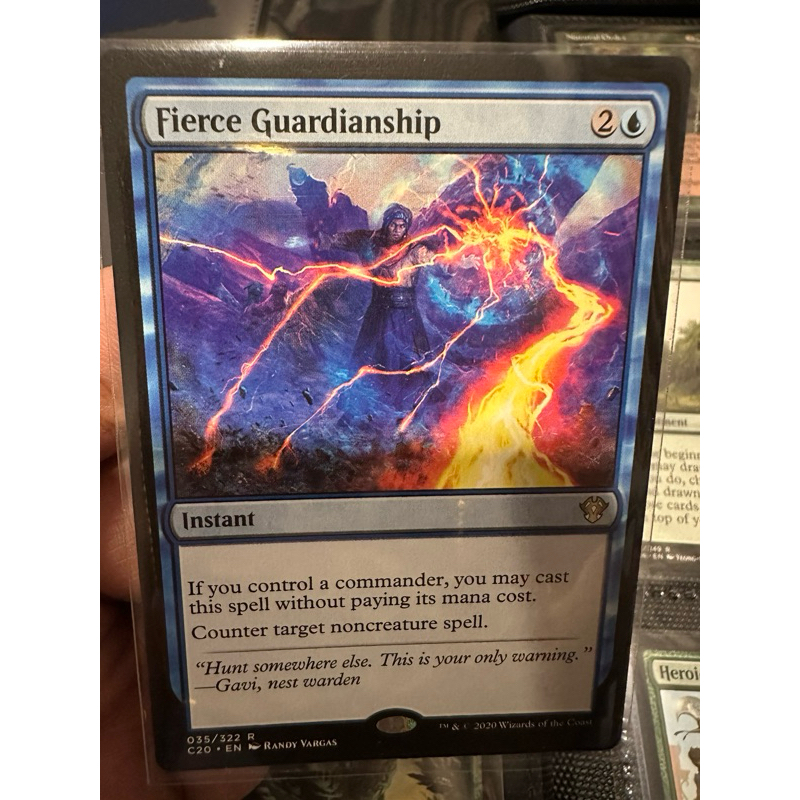 Fierce Guardianship การ์ด Magic The Gathering ของแท้ จากรุ่น Commander2020