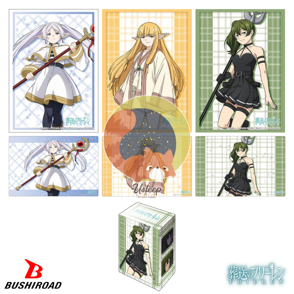Bushiroad Sleeve & Deck Holder V3 & Rubber Mat V2 Sousou no Frieren : Frieren, Ubel, Serie