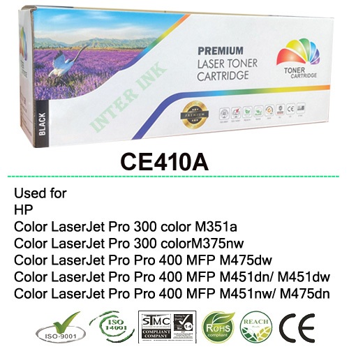 ตลับหมึก LaserJet Pro 400 M451 / M451dn / M451dw / M451nw / M475 / M475dw / M475dn (CE410A) 305A สีดำ Color Box