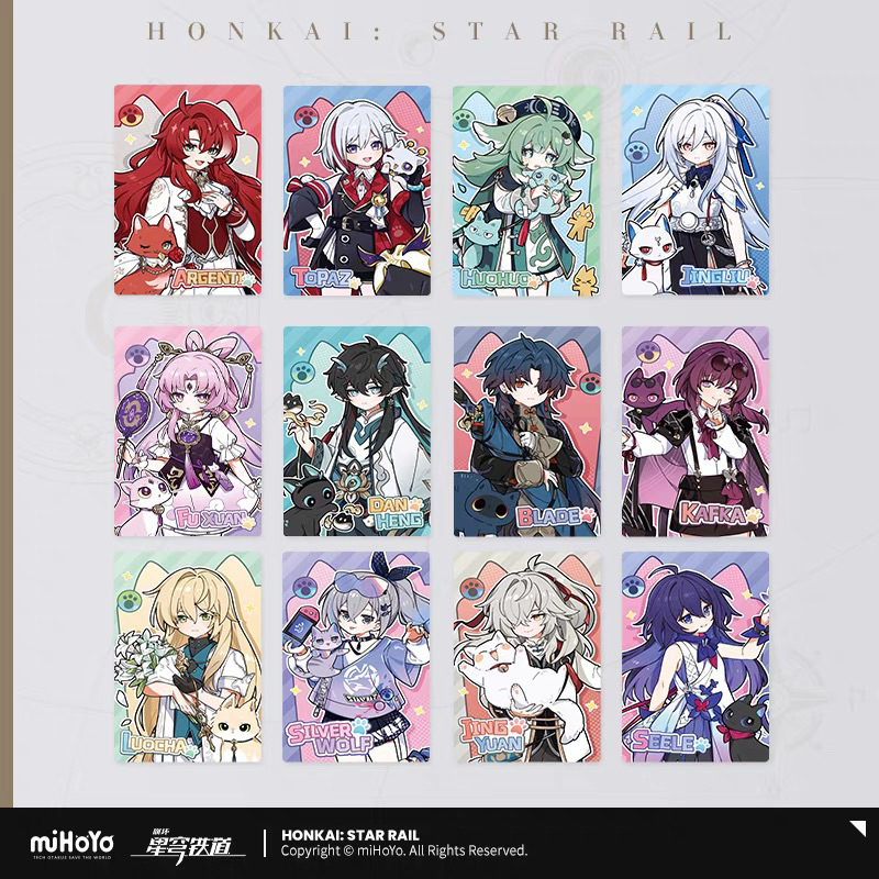 (Pre) [Honkai Star Rail] laser card Cat Ver. - การ์ดเลเซอร์รางดาวเซตแมวน้อย