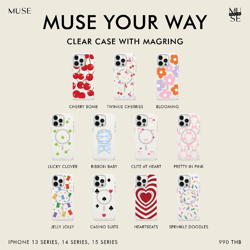(13-15 Series) Clear Case With MagRing MUSE Your Way Ver.2