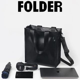 กระเป๋าสะพายข้าง ผ้าใบกันน้ำ สะพายไหล่ ขนาดกลาง ใส่ของ Laptop Tablet พกพาสะดวก FOLDER BAG KIDNAP ME.
