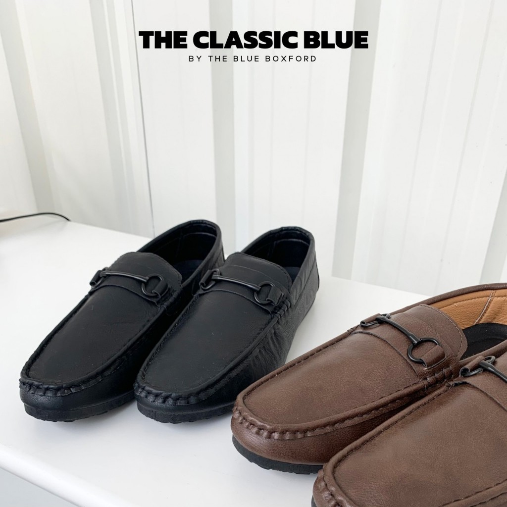 (พร้อมส่ง) Classic blue - Mosco Loafer shoes รองเท้าหนังโลฟเฟอร์