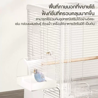 [Bucatstate] กรงนก กรงนก50cm. กรงประตูหน้าใส กรงนก กระรอก ชูก้า