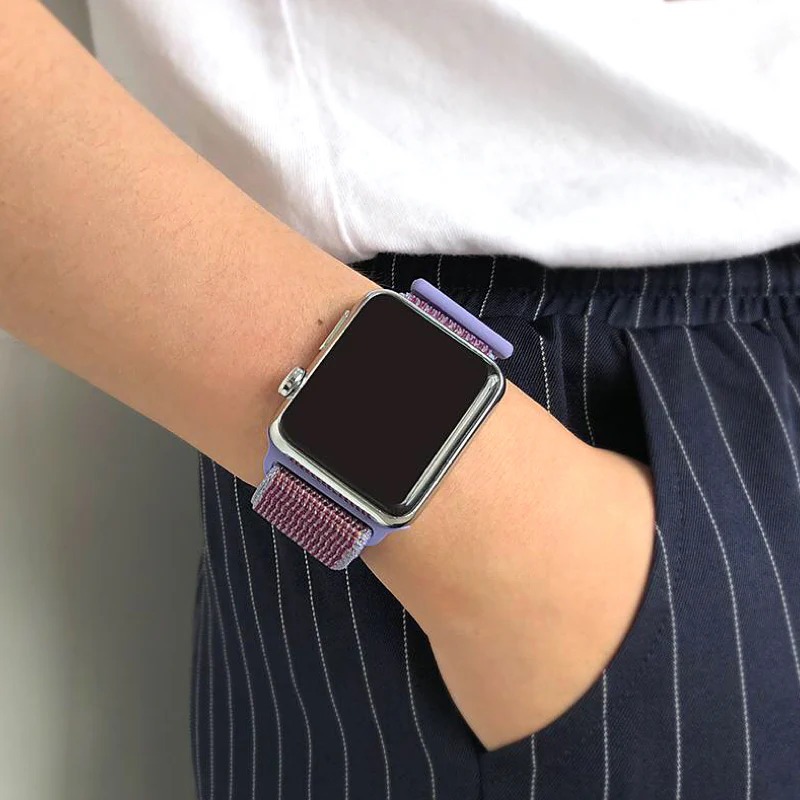 [SET3] สายสําหรับแอปเปิ้ลวอช ไนลอน loop for i watch ULTRA 1/2/3/4/5/7/8/6/9/10/se/ULTRA