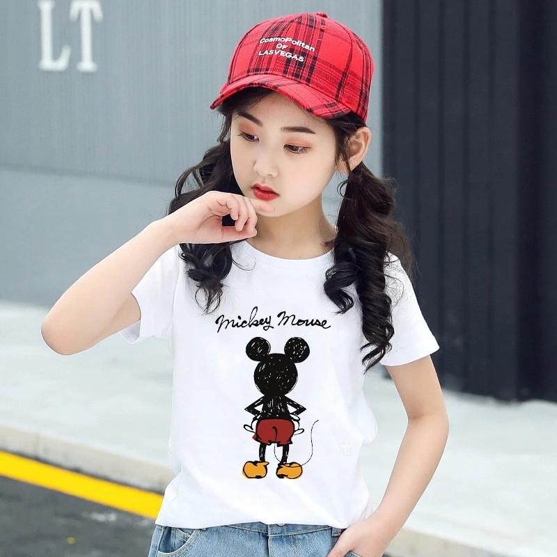 Yout-children เสื้อเด็ก ของเด็ก mickey mouse/มิกกี้เมาส์ พิมพ์ลาย เสื้อน่ารัก สบาย และสบาย oversize สไตล์เกาหลี boy/girl