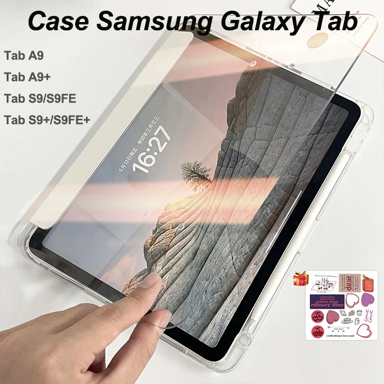 เคส Samsung Galaxy Tab A9 A9Plus Tab S9 S9FE S9Plus เคสใส กันกระแทก Smart Case