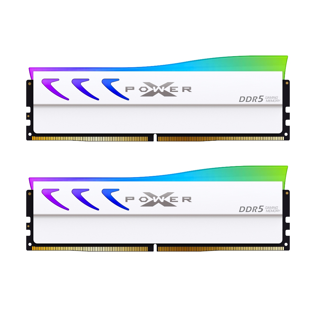 Silicon Power RAM PC DDR5 Gaming RGBรุ่น XPOWER Storm RGB 16GB/32GB, 6400MHz/6800MHz - รับประกันตลอดอายุการใช้งาน ขาว/ดำ