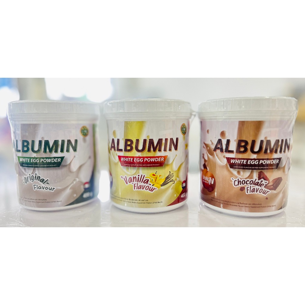 ผงโปรตีนไข่ Albumin White Egg Poder  400 g