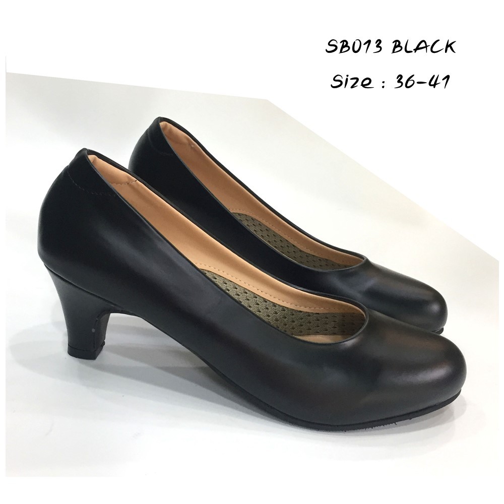 prettycomfort รองเท้าคัทชู หญิง เล็กกว่าปกติ1ไซส์ ส้นสูง2นิ้ว หนังนิ่ม ใส่สบาย SB013