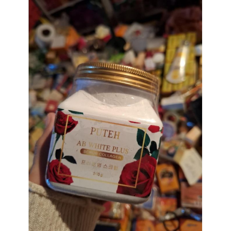 สครับปูเต๊ะ AB WHITE PLUS  SCRUB COLLAGEN 🔥แท้พร้อมส่ง🔥