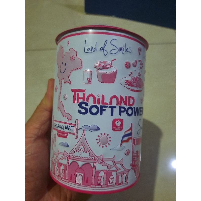 กระปุกออมสินของเเท้100%ธ.ออมสินของใหม่มือ1สวยงามหายากขนาดสูง5นิ้วกว้าง3.5นิ้วSOLFPOWERTHAILAND