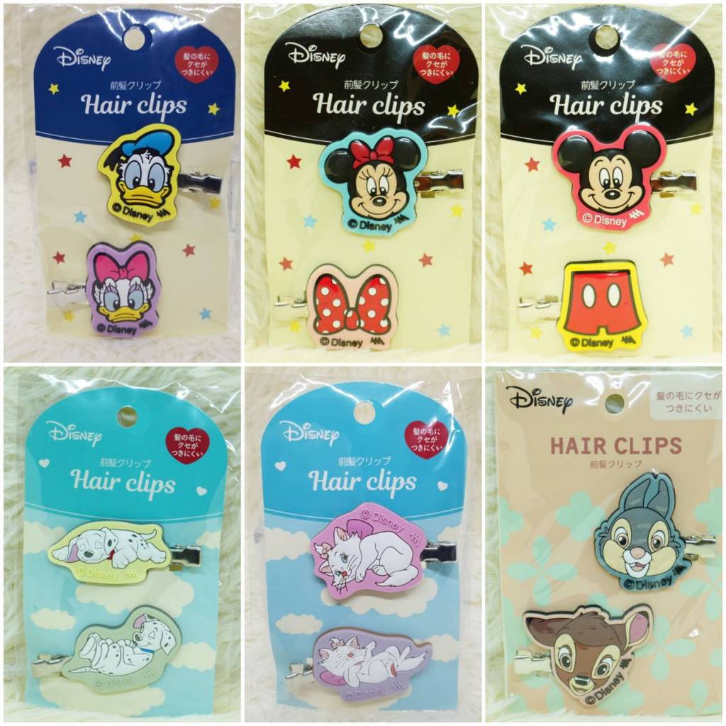 กิ๊บติดผม ที่หนีบผม (Hair Clips) ขนาดประมาณ 5 ซม. ลายลายการ์ตูนลิขสิทธิ์ จากประเทศญี่ปุ่น