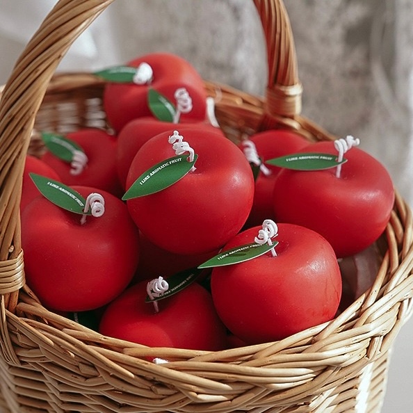 OurHome [พร้อมส่ง] เทียนหอมกลิ่นแอปเปิ้ล Apple scented candle อุปกรณ์ประกอบฉากการถ่ายภาพ ของตกแต่งบ้าน ตกแต่งร้านกาแฟ ราคา ถูกที่สุด ดีลบีเคเค แกลเลอรีภาพที่ 4