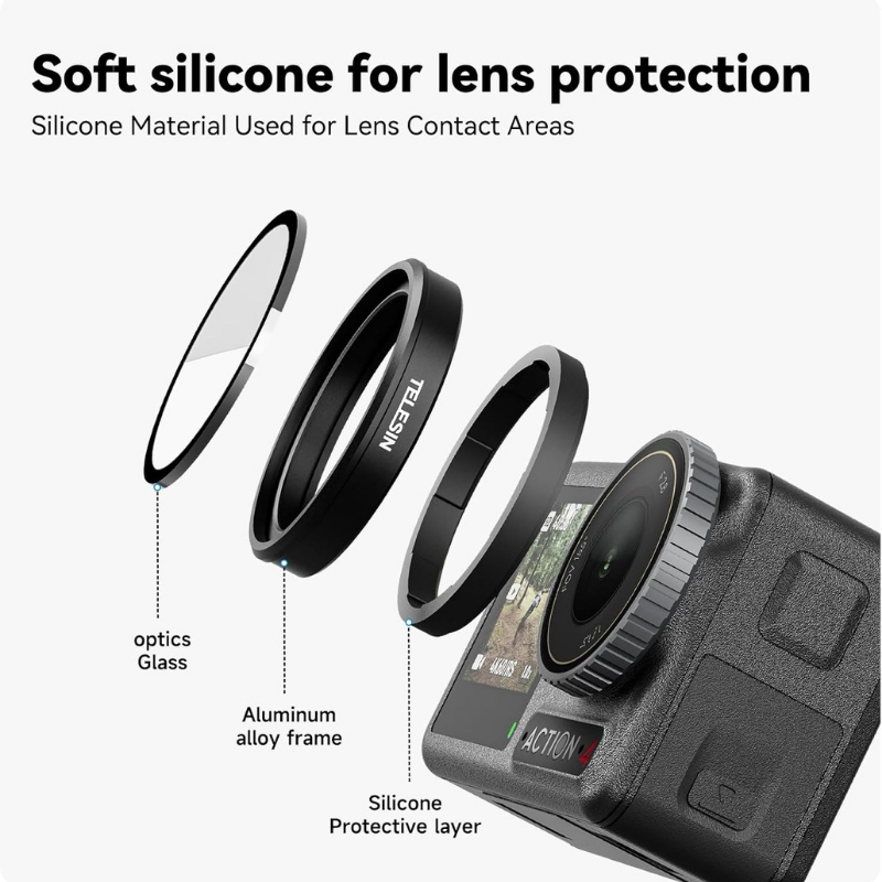 Telesin ND64 (Neutral Density Filters) For DJI Osmo Action 5Pro/4/3