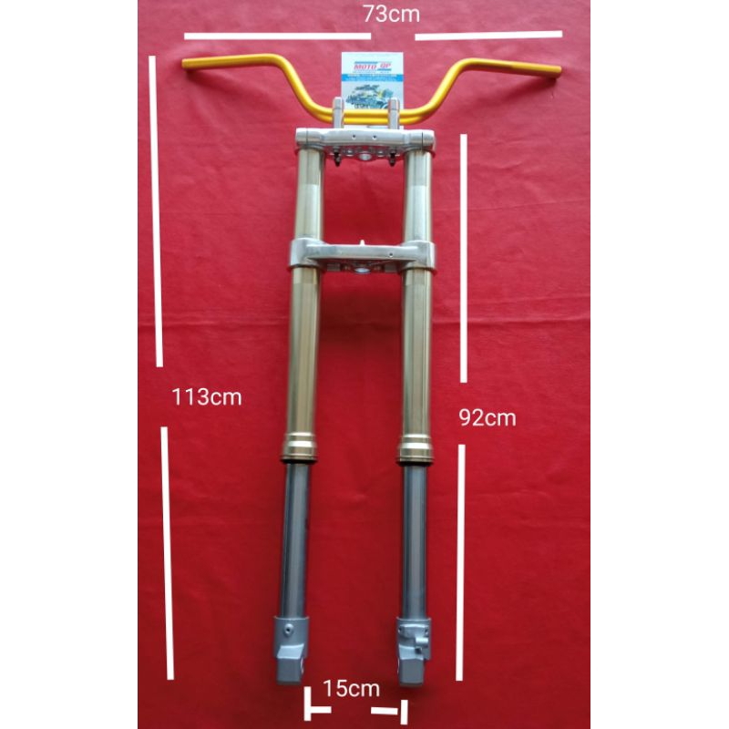 ส่งฟรี!!!(ไม่มีเก็บเงินปลายทาง)โช็คหน้าแบบหัวกลับCR125พร้อมแฮนด์อ้วนace motoแผงคอบน-ล่างอลูมีเนียมขึ