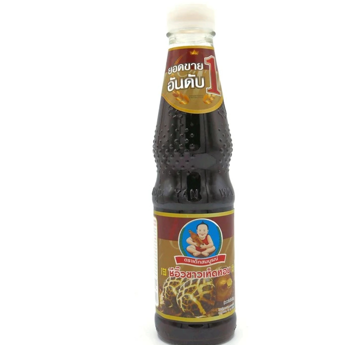 เด็กสมบูรณ์ ซีอิ๊วขาวเห็ดหอม 300 มล.(12 ขวด 250 บาท)