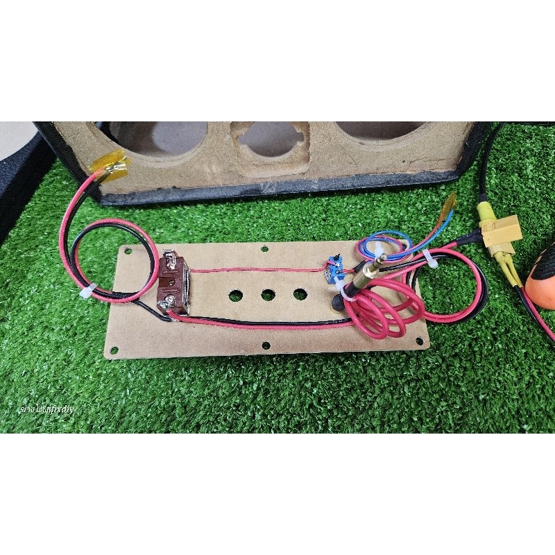 ชุดแผ่นเพลท แอมป์ 502MT ลำโพงdiy แผ่นพร้อมอุปกรณ์+เดินสายไฟ พร้อมใช้งาน