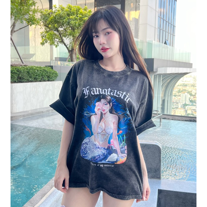 พร้อมส่ง เสื้อโอเวอร์ไซต์ลิมิเต็ด Fangtastic Limited Edition Fan Art Oversize Tee