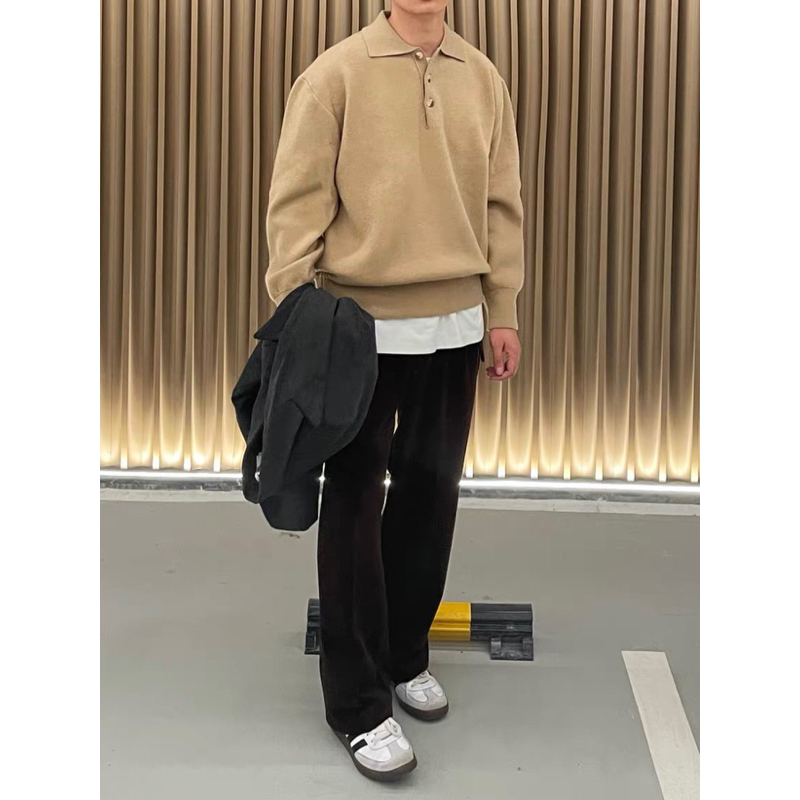 Sweatshirt polo 3 colors เสื้อแขนยาวสเวตเตอร์ A6 รูปที่ 7
