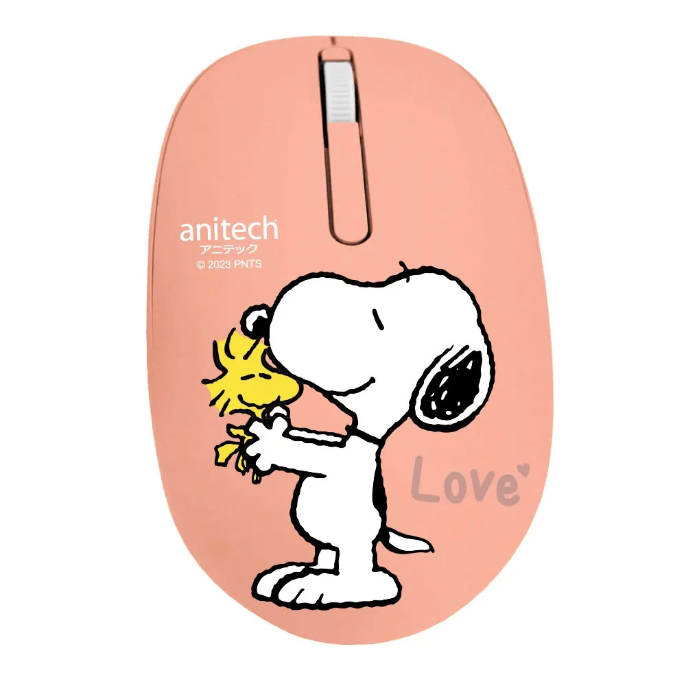 เมาส์ ไวเลส snoopy SNP-W233 anitech สีชมพู
