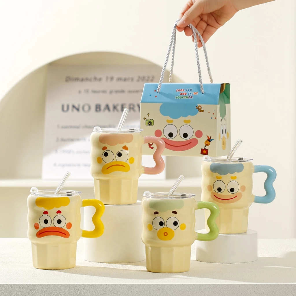 ้เซตแก้วกาแฟ ตัวตลกทรงสูงสุดน่ารัก เหมาะชาวออฟฟิศนักเรียนนักศึกษา ของขวัญ ของชำร่วย ราคาดี