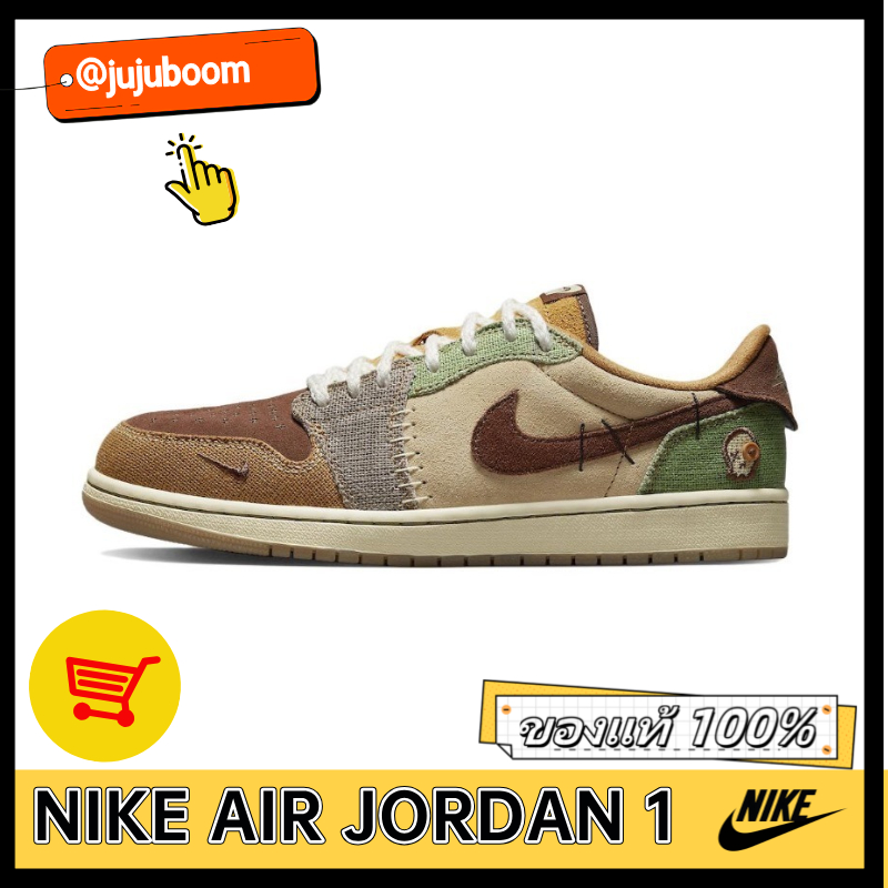 ☛ของแท้ 100% ☚ Nike Zion Williamson x Jordan Air Jordan 1 retro low og voodoo DZ7292-200