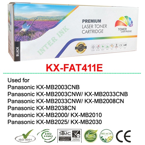 ตลับหมึก Panasonic KX-FAT411E (สีดำ) Color Box