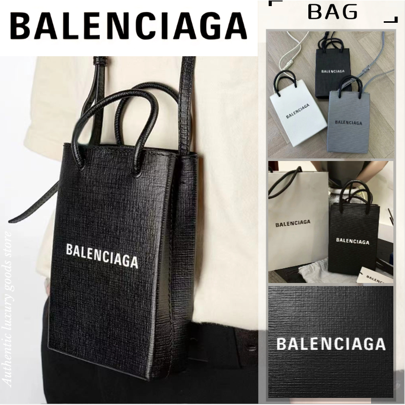 บาเลนเซียก้า Balenciaga SHOPPING Series กระเป๋าถือผู้ชาย/กระเป๋าโทรศัพท์มือถือ