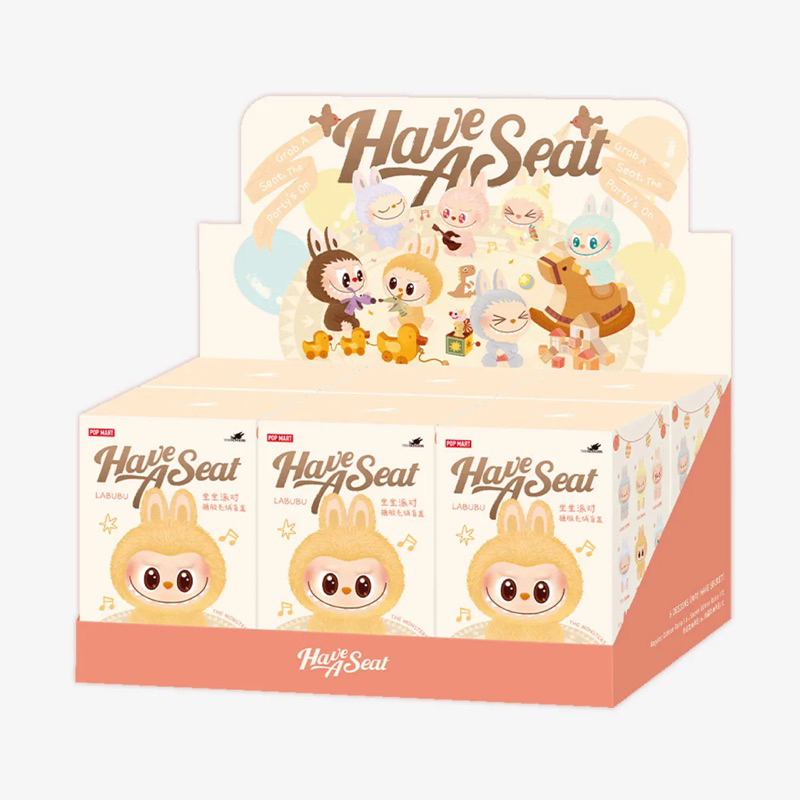 [ใช้ Code 30%ได้] พร้อมส่ง [ยก Box] THE MONSTERS - Have a Seat Vinyl Plush Blind Box