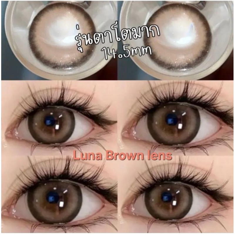 คอนแทคเลนส์ มี อย.ไทย รุ่น Luna สีเทา/ตาล/ฟ้า/ดำ Gray/Brown/Blue/Black มีสายตา (0.00)-(-7.00) รายเดื